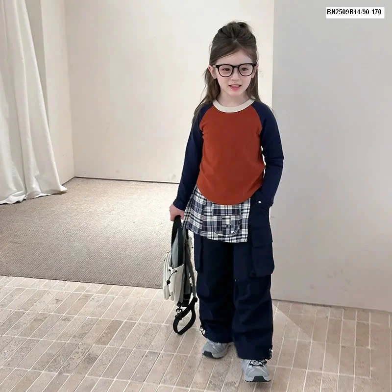 Áo dài tay phối màu nhà Ambb  25G040