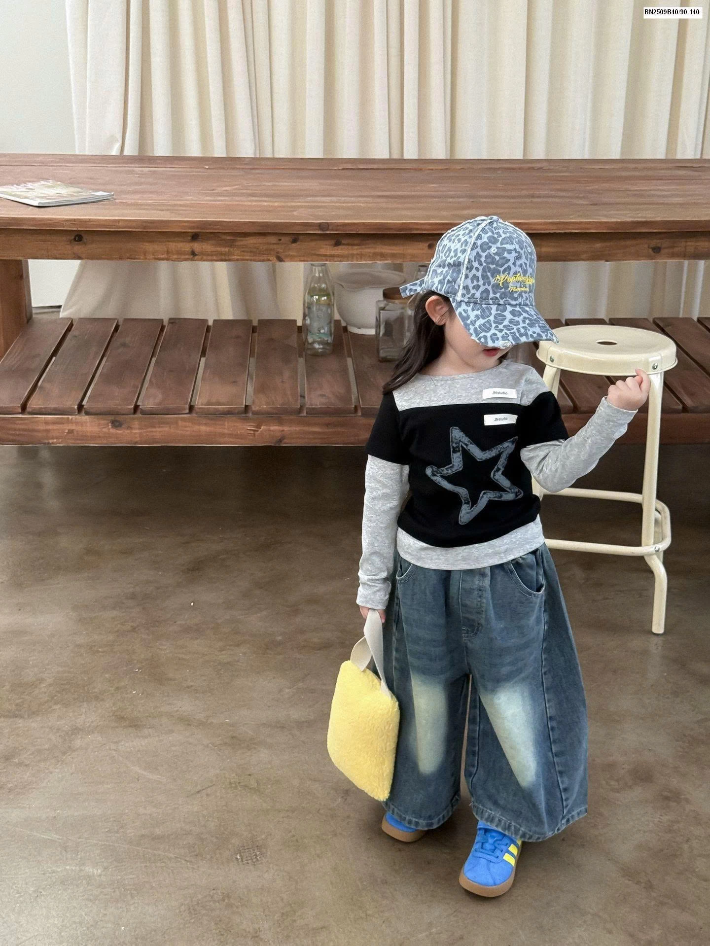 SET ÁO THUN SAO MIX QUẦN JEAN MÀI BG