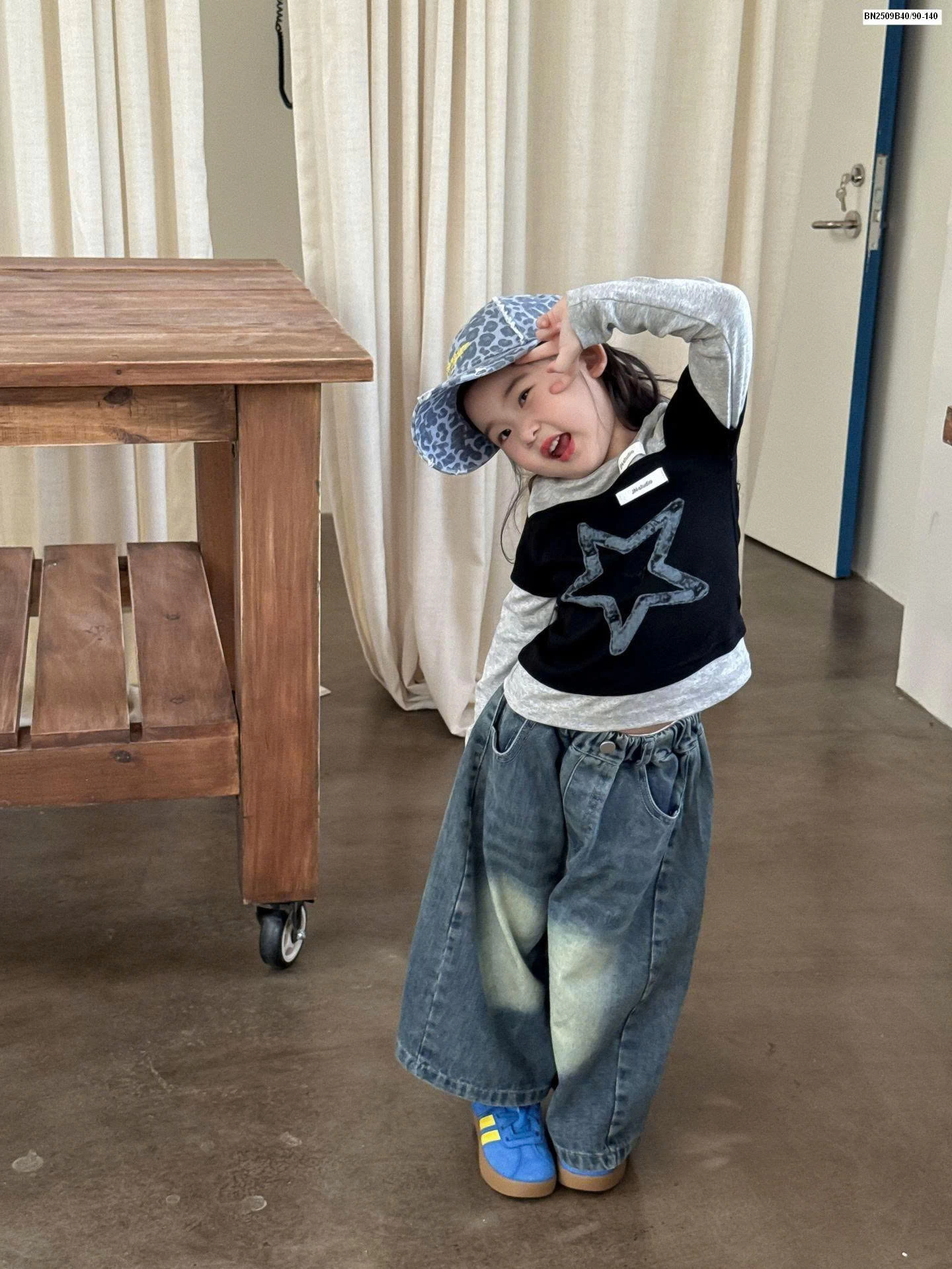 SET ÁO THUN SAO MIX QUẦN JEAN MÀI BG