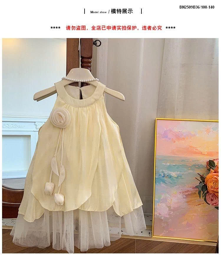 ĐẦM CỔ YẾM GẮN HOA 3D