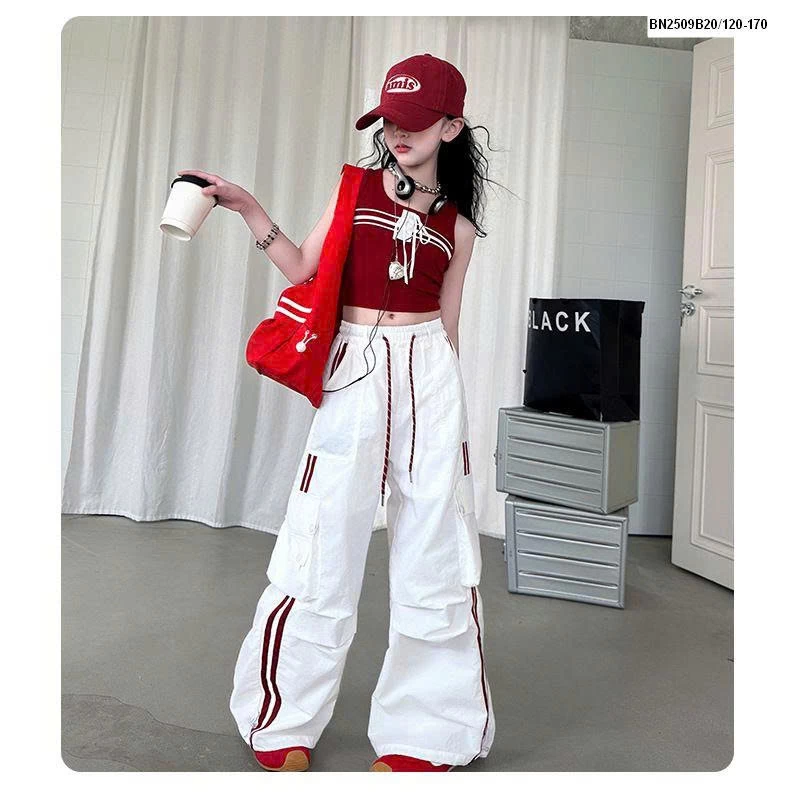 SET ÁO BALO CROPTOP MIX QUẦN GIÓ