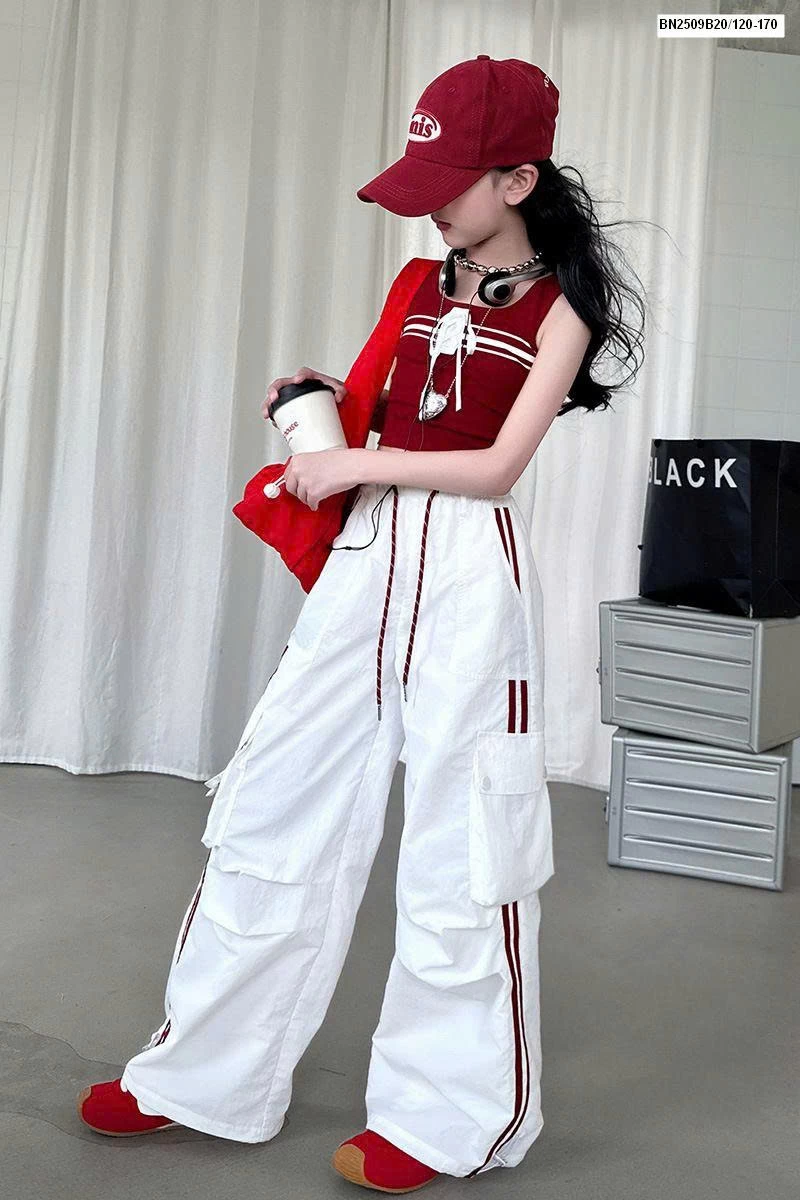 SET ÁO BALO CROPTOP MIX QUẦN GIÓ