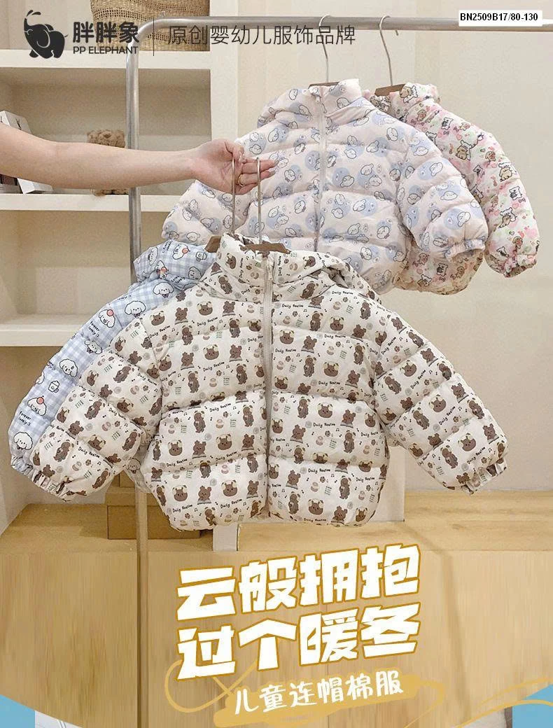 ÁO KHOÁC LÔNG VŨ HOẠT HÌNH DỄ THƯƠNG