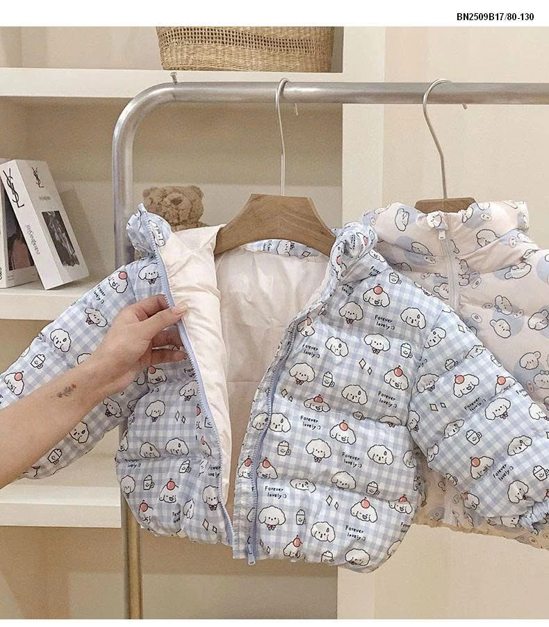 ÁO KHOÁC LÔNG VŨ HOẠT HÌNH DỄ THƯƠNG