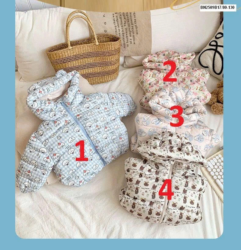 ÁO KHOÁC LÔNG VŨ HOẠT HÌNH DỄ THƯƠNG