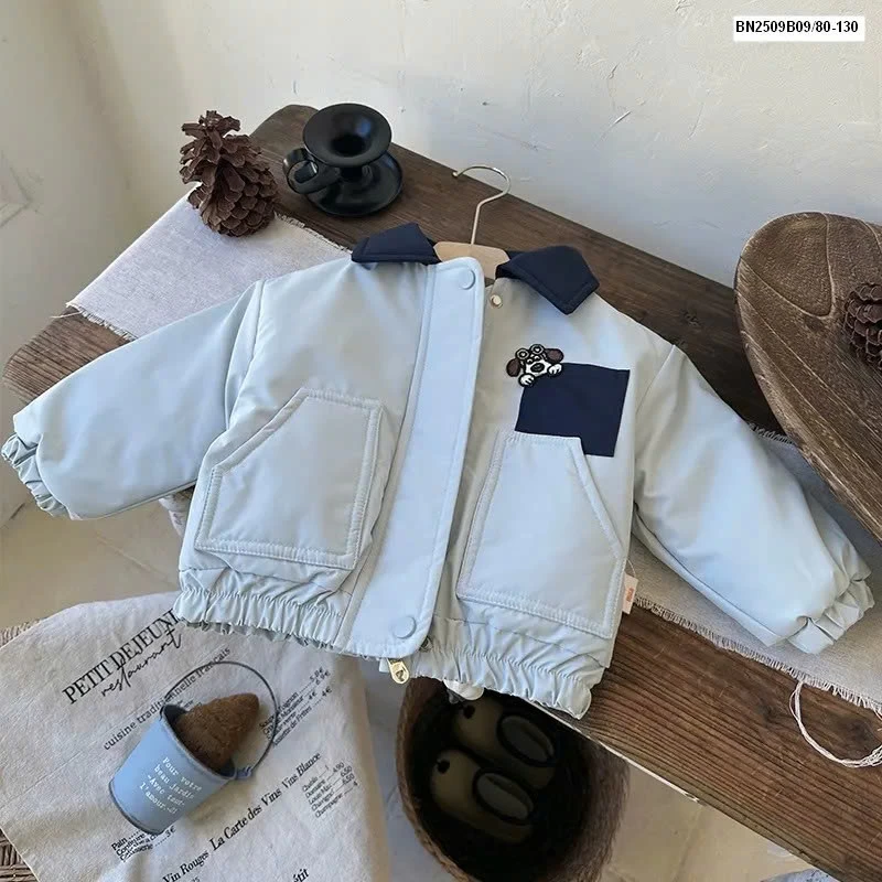 ÁO KHOÁC CHẦN BÔNG HÌNH CÚN BT