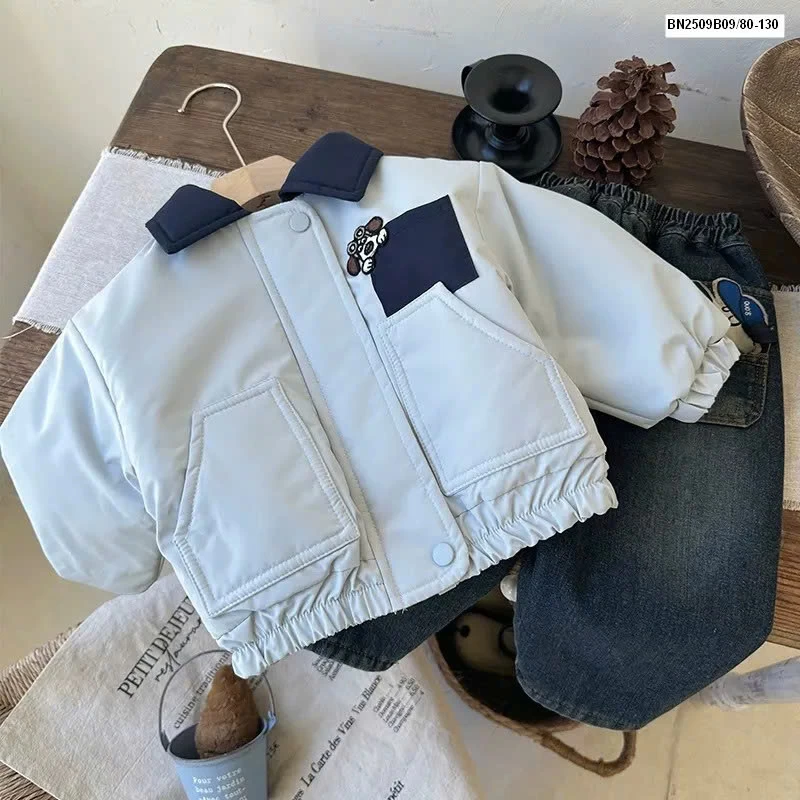 ÁO KHOÁC CHẦN BÔNG HÌNH CÚN BT