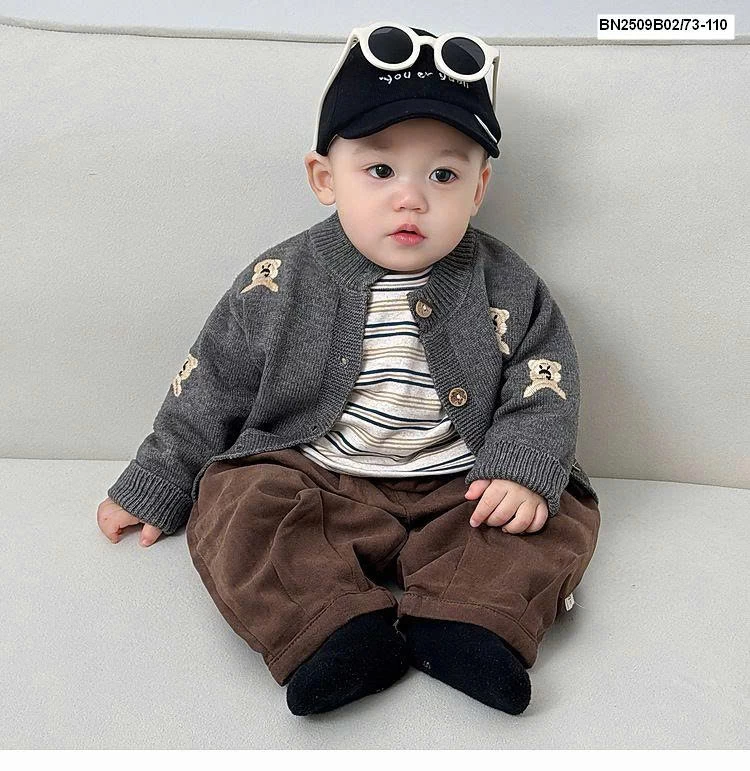 ÁO KHOÁC LEN GẤU BÉ TRAI