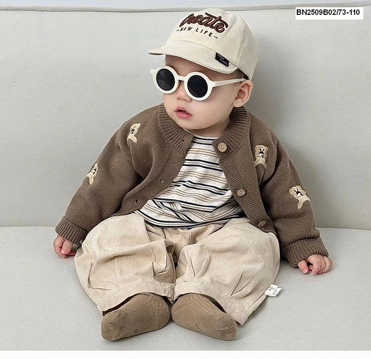 ÁO KHOÁC LEN GẤU BÉ TRAI