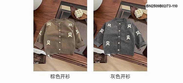 ÁO KHOÁC LEN GẤU BÉ TRAI