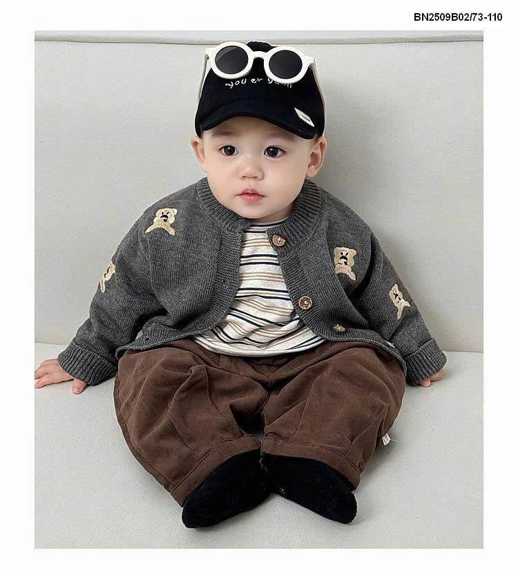 ÁO KHOÁC LEN GẤU BÉ TRAI