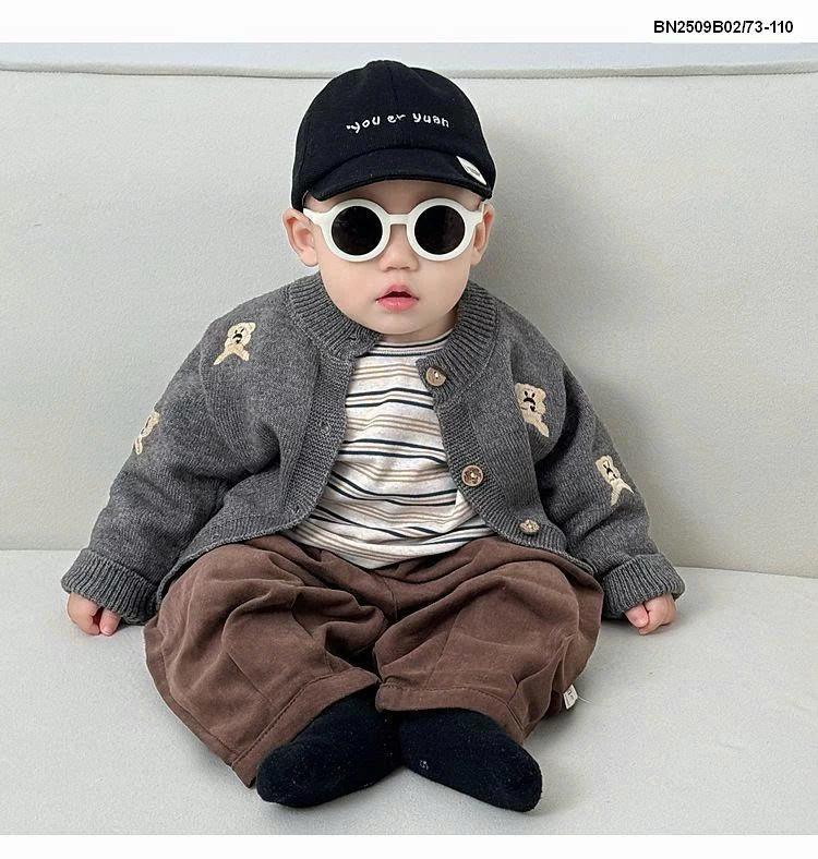 ÁO KHOÁC LEN GẤU BÉ TRAI