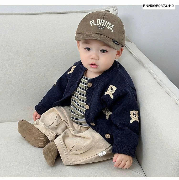 ÁO KHOÁC LEN GẤU BÉ TRAI