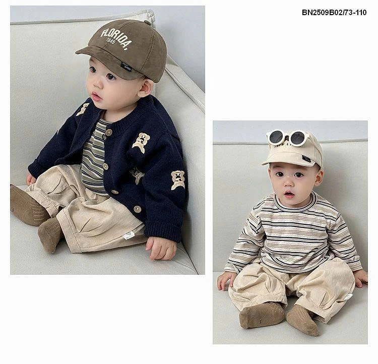 ÁO KHOÁC LEN GẤU BÉ TRAI