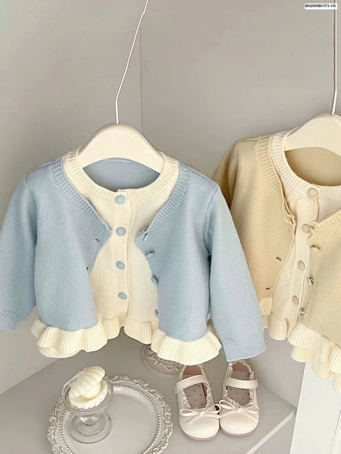 ÁO KHOÁC LEN GIẢ 2 LƠP SZ NHÍ