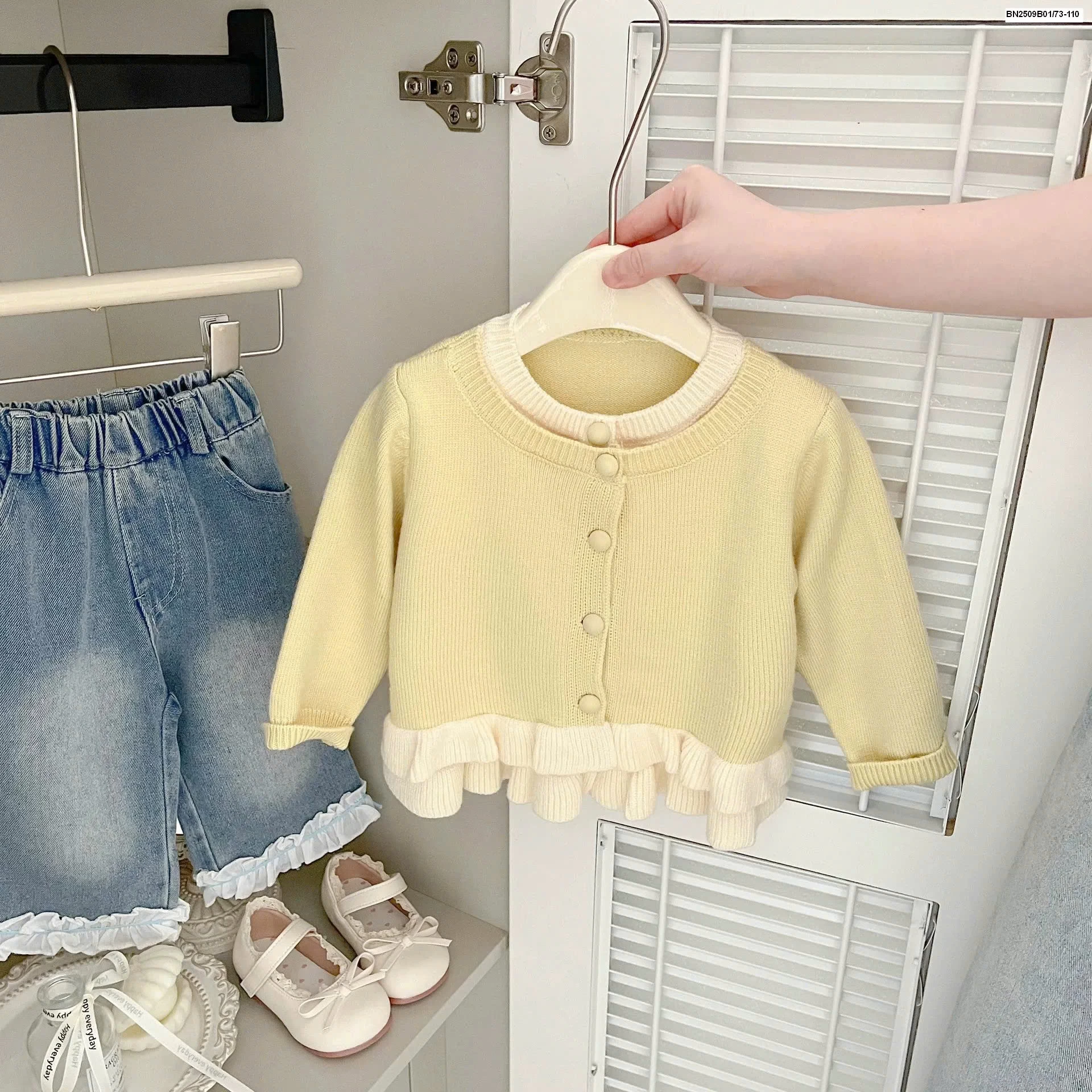 ÁO KHOÁC LEN GIẢ 2 LƠP SZ NHÍ