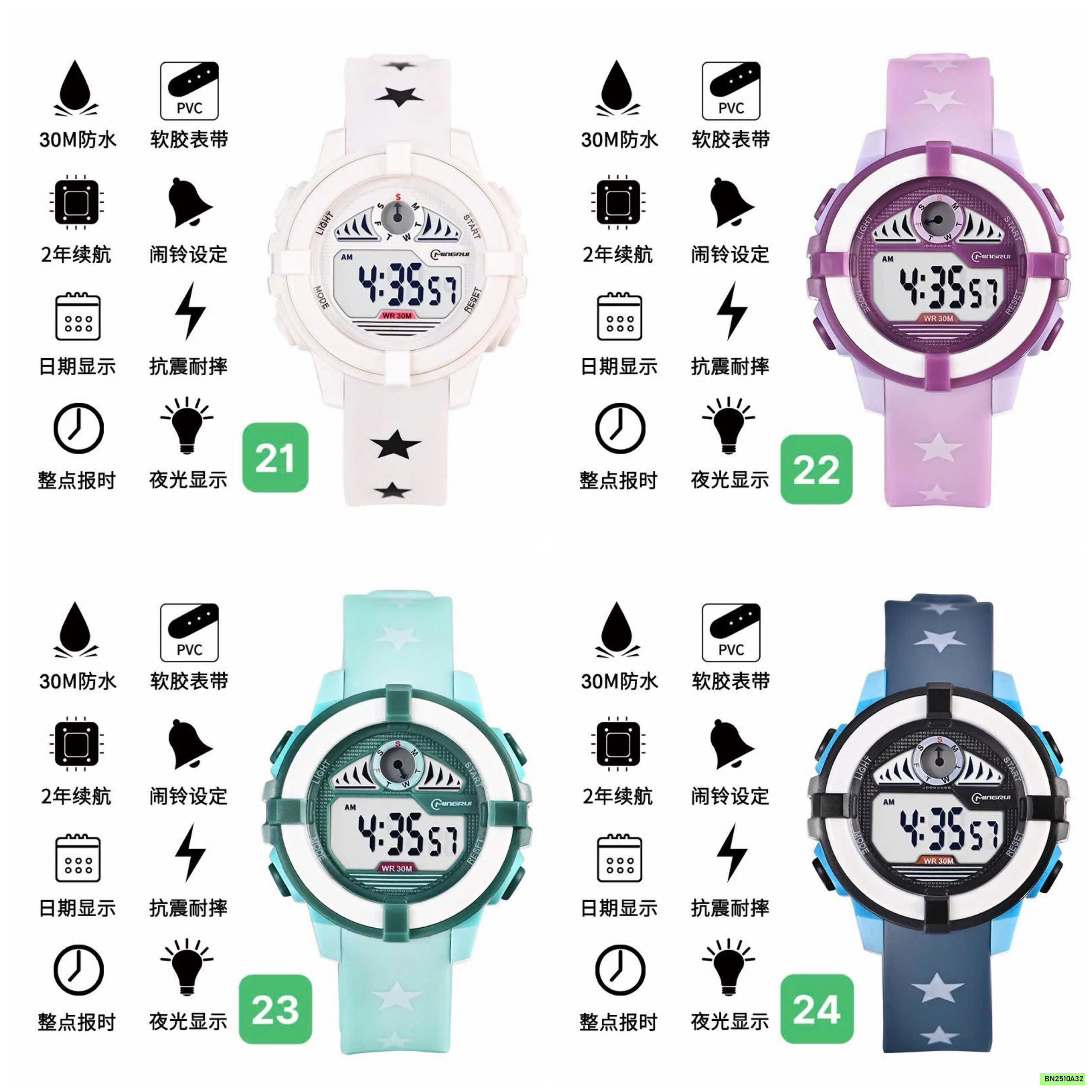 BST ĐỒNG HỒ ĐIỆN TỬ CHO BÉ