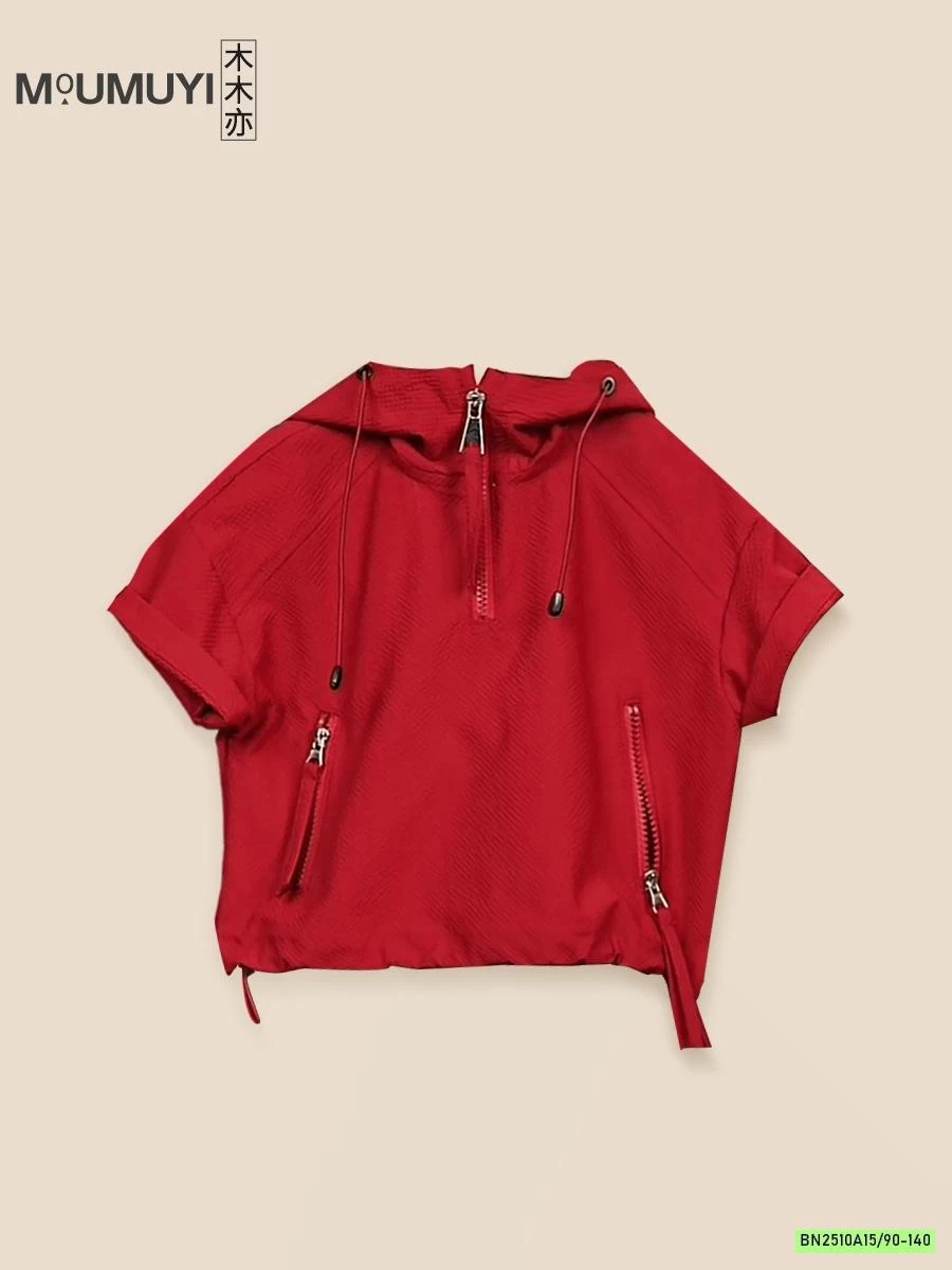 SÉT GIÓ ĐỎ LIỀN MŨ NGẮN TAY