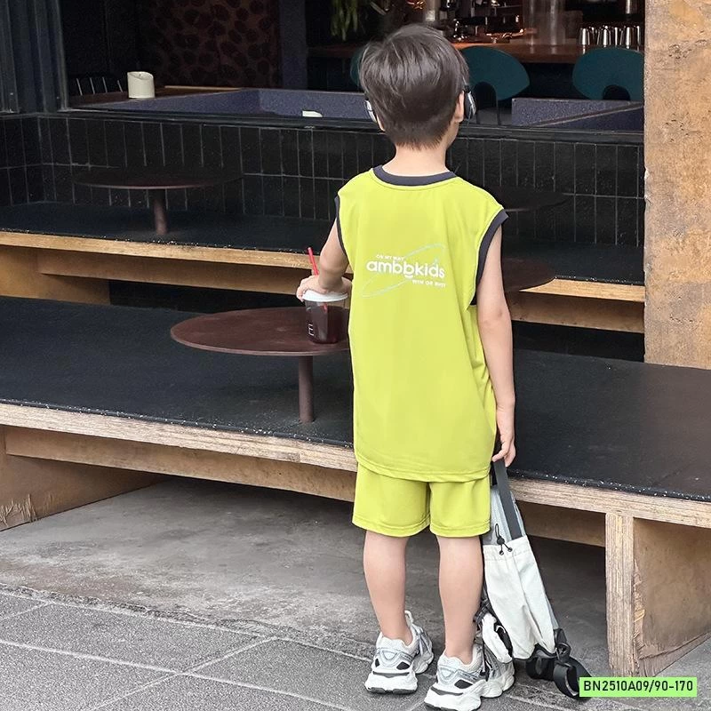 SÉT THỂ THAO TRƠN MÀU PHỐI VIỀN 25D129 AMBB