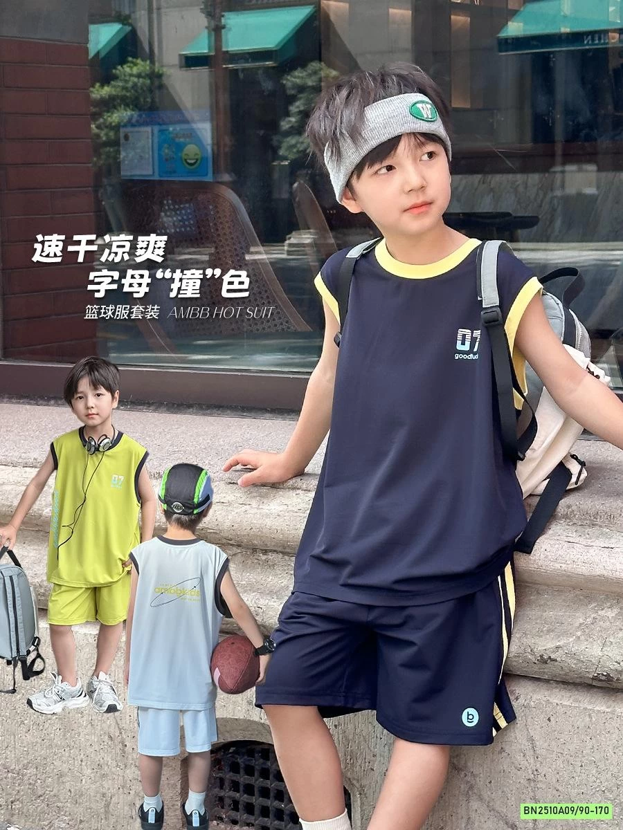 SÉT THỂ THAO TRƠN MÀU PHỐI VIỀN 25D129 AMBB