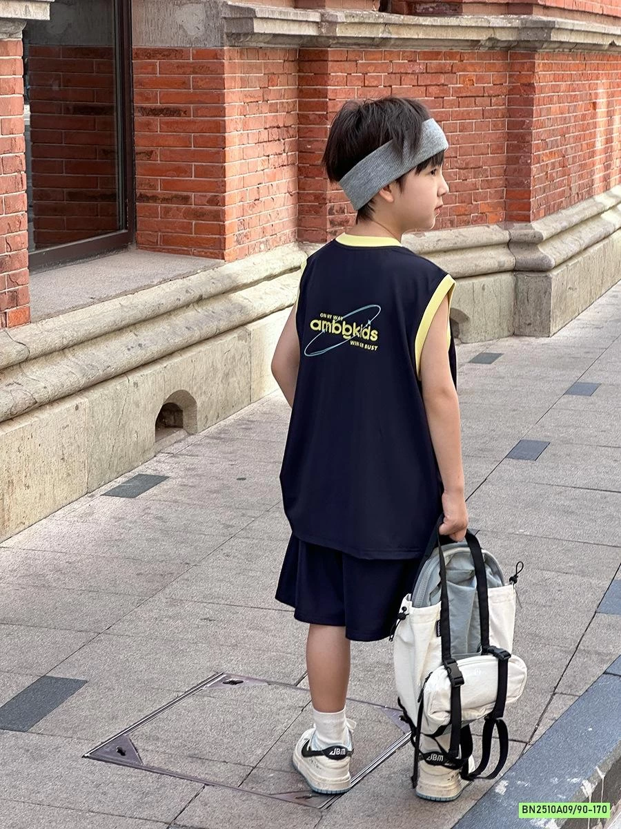 SÉT THỂ THAO TRƠN MÀU PHỐI VIỀN 25D129 AMBB