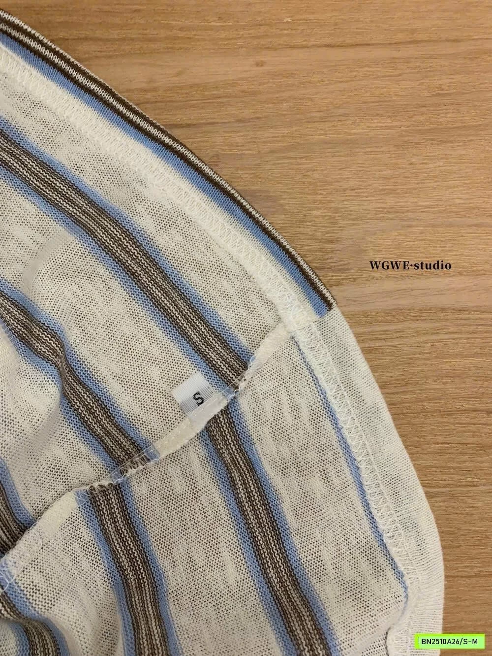 SÉT ÁO 2 DÂY + CARDIGAN KẺ WGWE6850