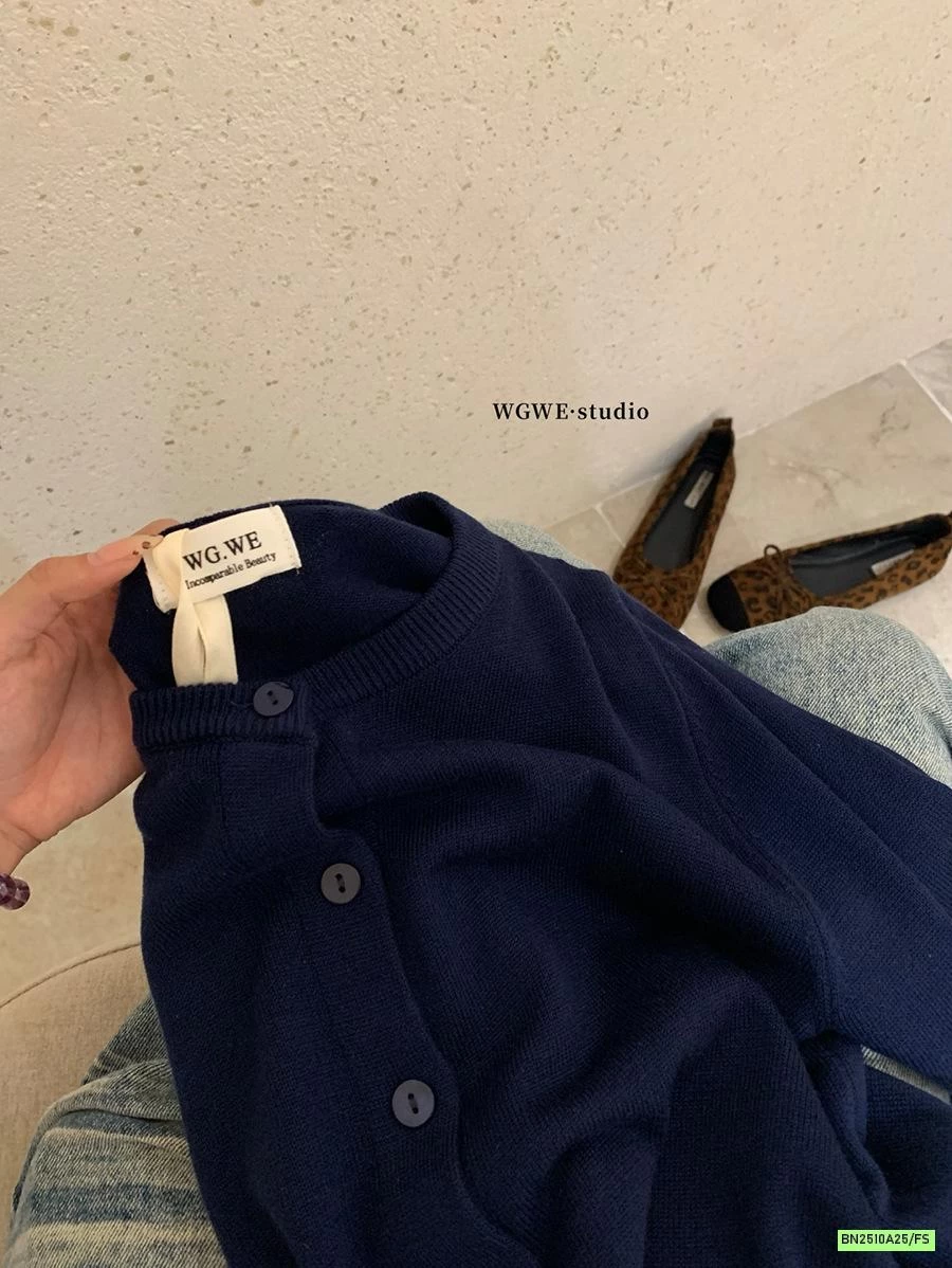 CARDIGAN TRƠN MÀU WGWE7424