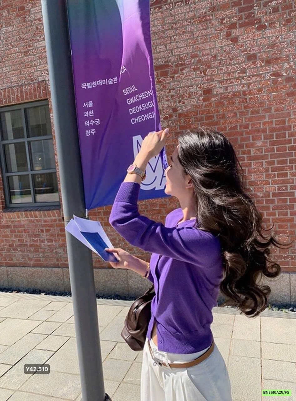 CARDIGAN TRƠN MÀU WGWE7424