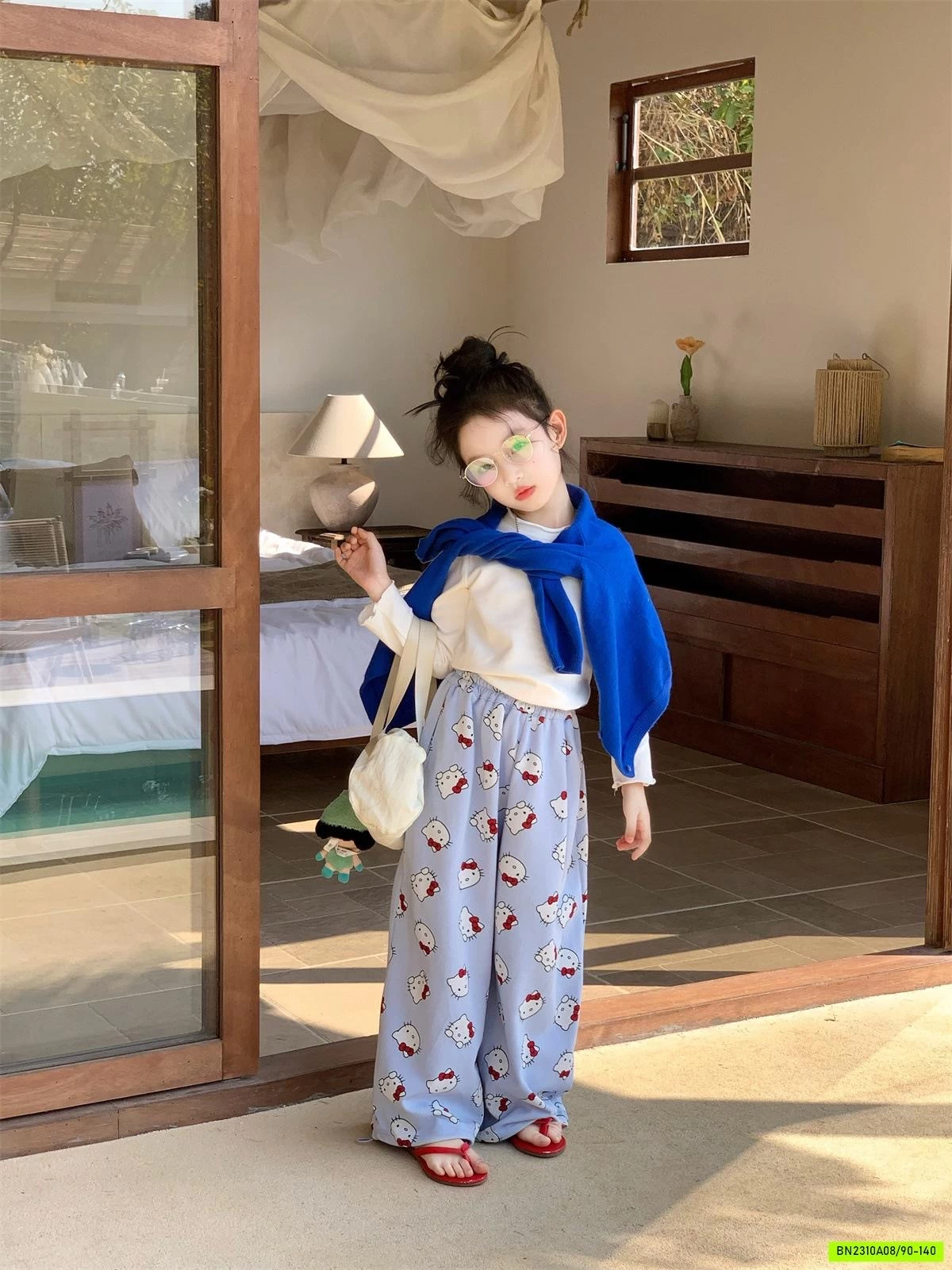 QUẦN COTTON SUÔNG KITTY