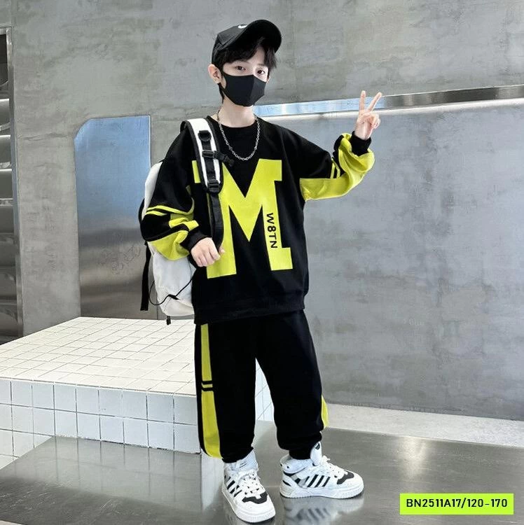 BỘ NỈ CHỮ M BÉ TRAI SZ ĐẠI