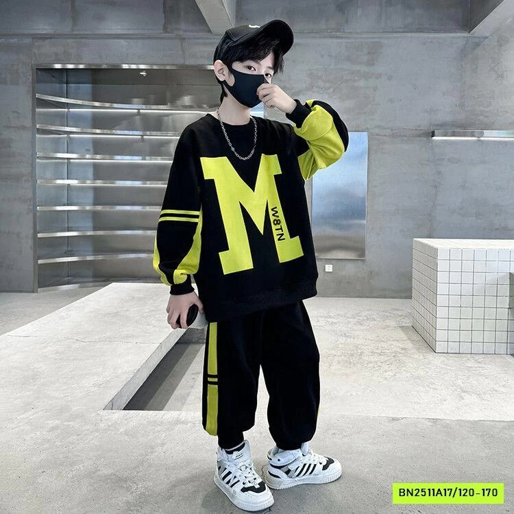 BỘ NỈ CHỮ M BÉ TRAI SZ ĐẠI