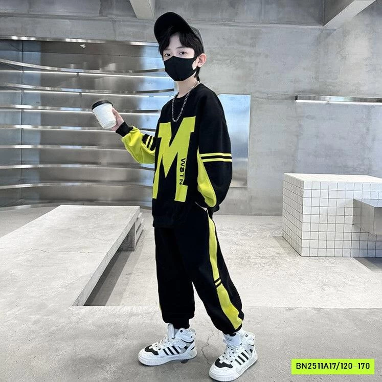 BỘ NỈ CHỮ M BÉ TRAI SZ ĐẠI