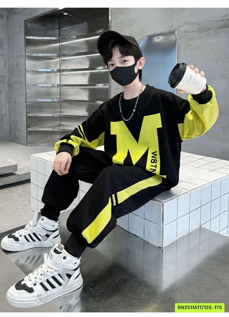 BỘ NỈ CHỮ M BÉ TRAI SZ ĐẠI