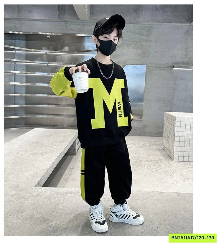 BỘ NỈ CHỮ M BÉ TRAI SZ ĐẠI