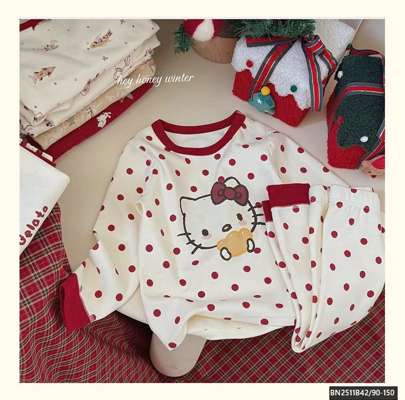 BỘ COTTON MẶC NHÀ TONE ĐỎ