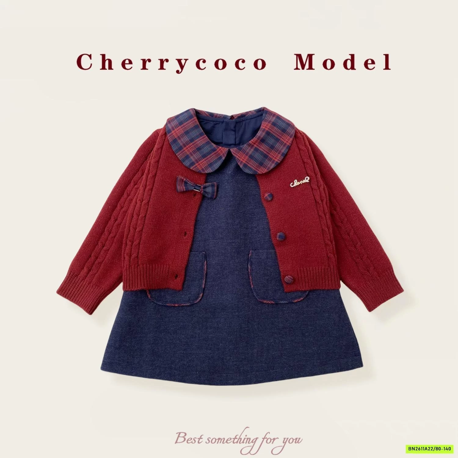 SÉT CARDIGAN ĐẦM JEANS CHERRYCOCO