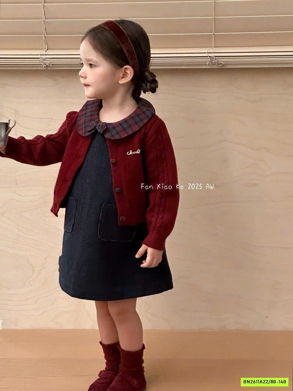 SÉT CARDIGAN ĐẦM JEANS CHERRYCOCO