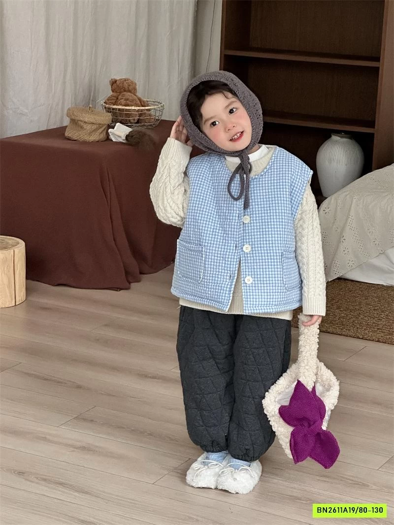 KHOÁC GILE CARO TRẦN BÔNG XANH