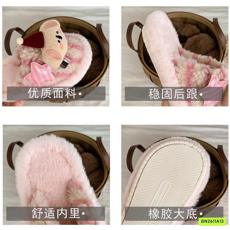 DÉP LÊ LÔNG CỪU GẮN CHARM