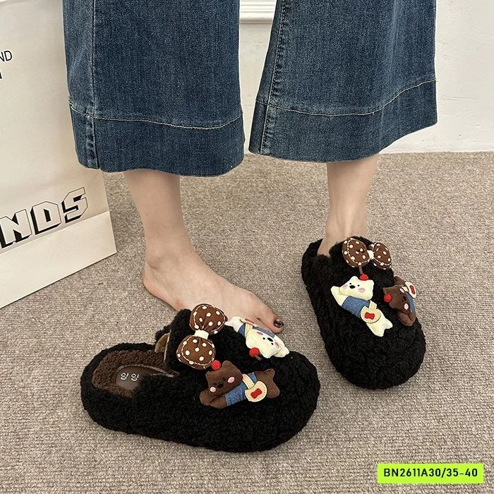 DÉP LÔNG CỪU GẮN CHARM