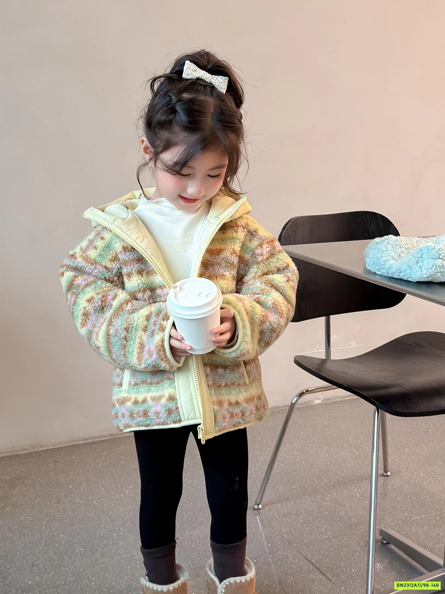 KHOÁC BÔNG TRẦN TRÁM HOA NHÍ LIỀN MŨ