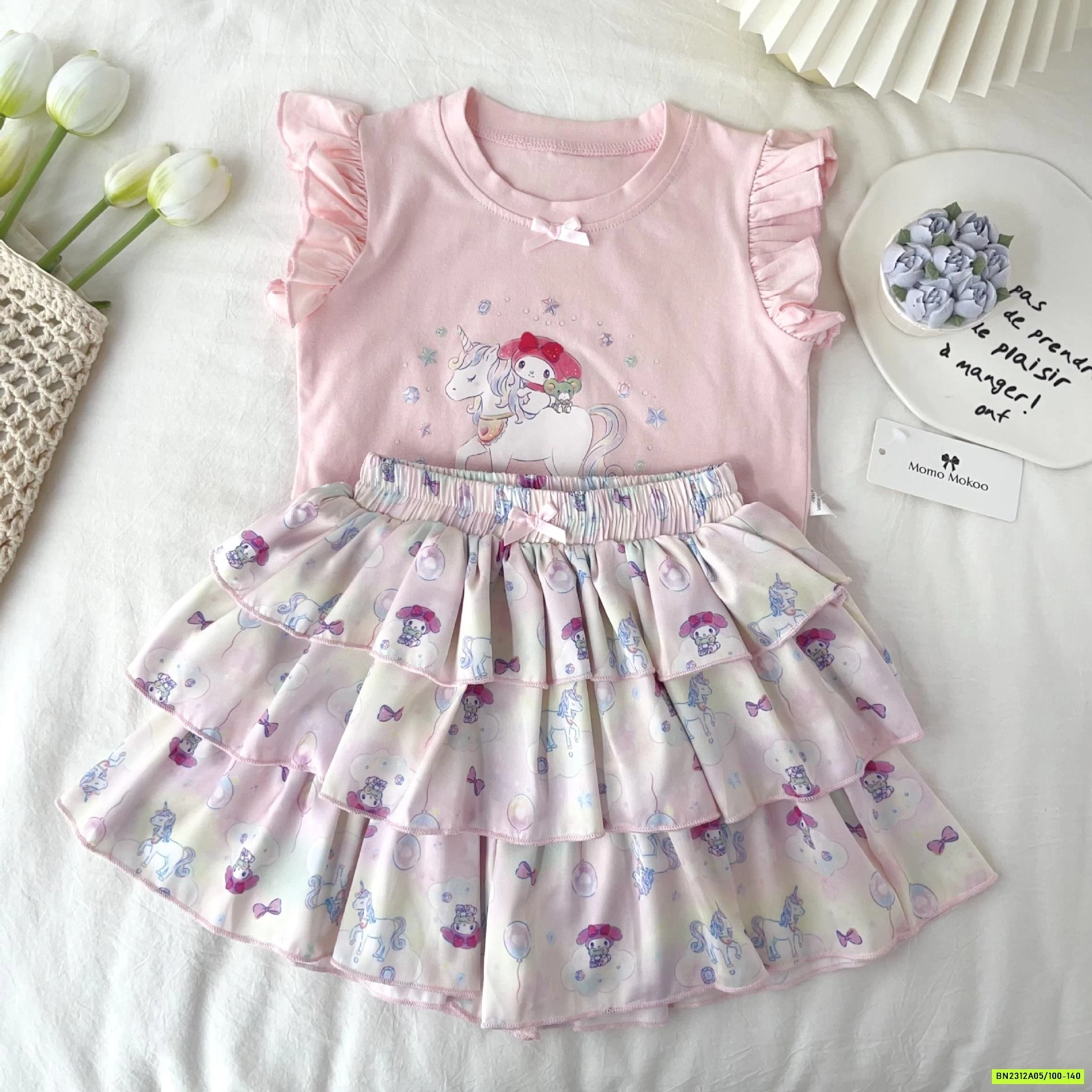 SÉT ÁO CÁNH TIÊN MIX CV XẾP TẦNG