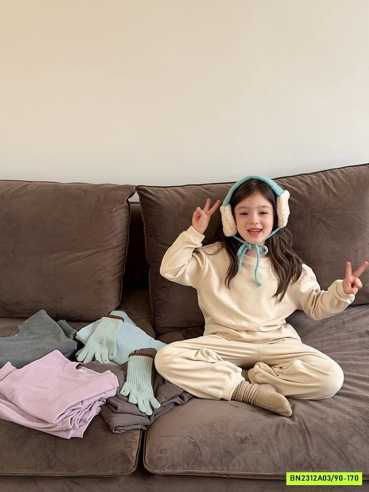 BỘ NỈ TRƠN MÀU 25H034 AMBB