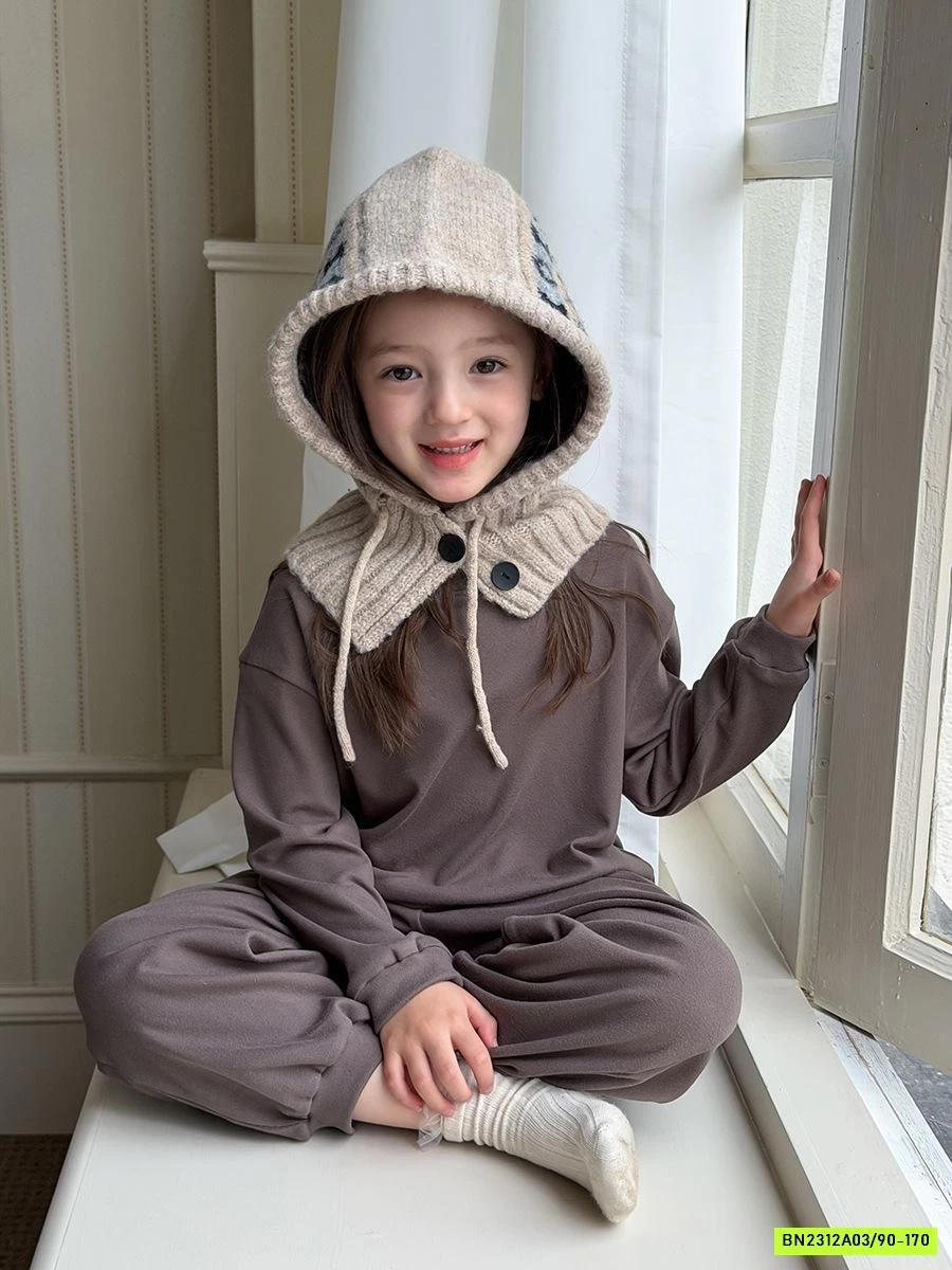 BỘ NỈ TRƠN MÀU 25H034 AMBB