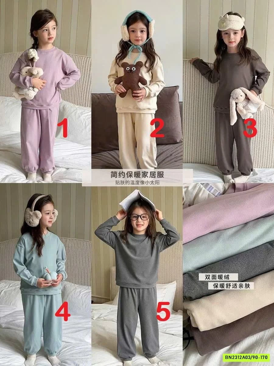 BỘ NỈ TRƠN MÀU 25H034 AMBB