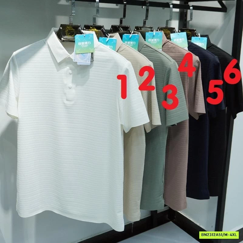 POLO NAM THUN LẠNH GÂN NGANG