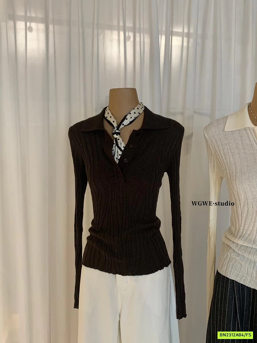 POLO GIẤY CỔ V WGWEW8107