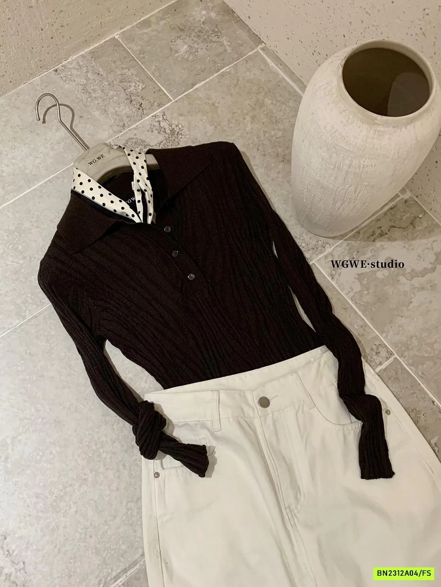 POLO GIẤY CỔ V WGWEW8107