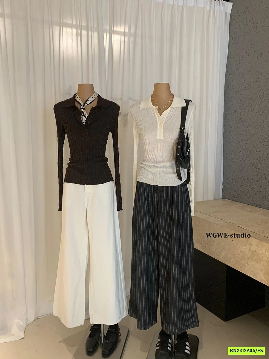 POLO GIẤY CỔ V WGWEW8107