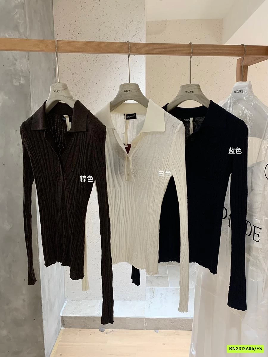 POLO GIẤY CỔ V WGWEW8107